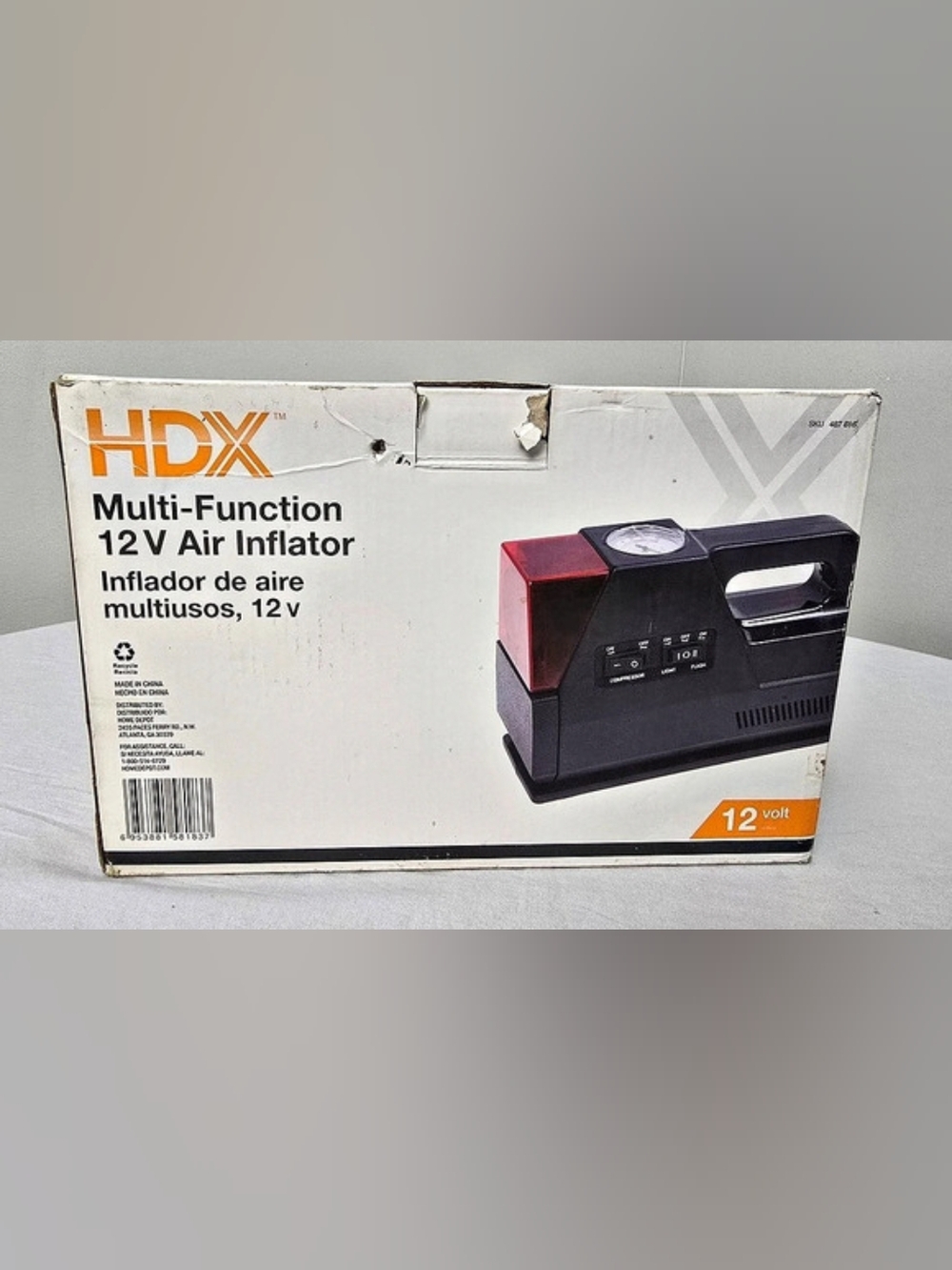 HDX Multi-Function 12V Air Inflator Compressor - Picture 3 of 9
